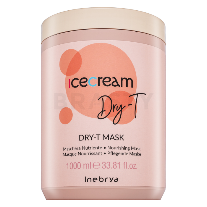 Inebrya Ice Cream Dry-T Dry-T Mask hidratantna maska za suhu i lomljivu kosu 1000 ml