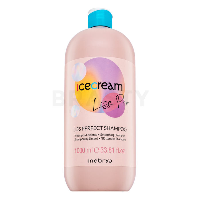 Inebrya Ice Cream Liss Pro Liss Perfect Shampoo zaglađujući šampon za grubu i neukrotivu kosu 1000 ml