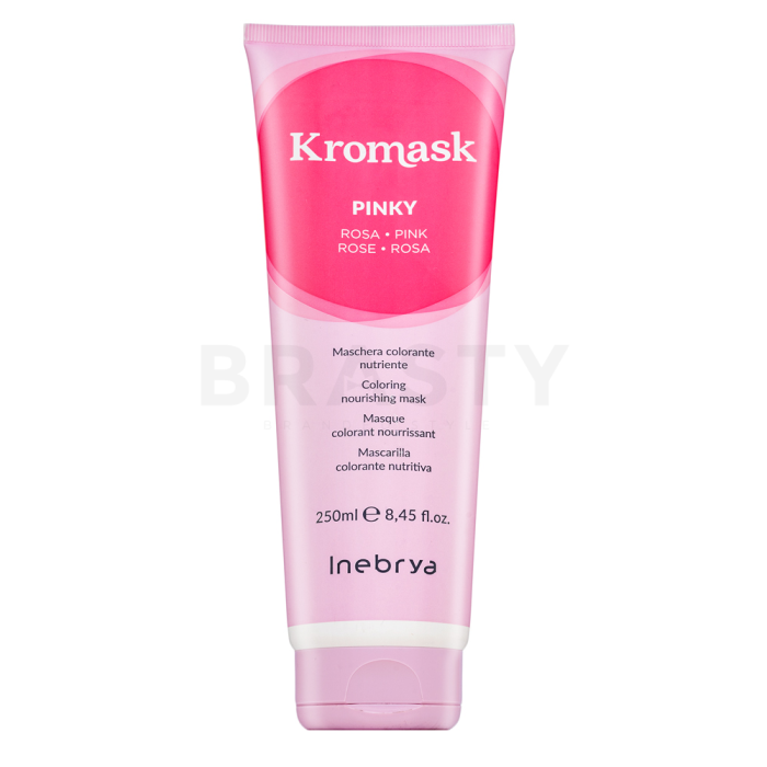 Inebrya Kromask Coloring Nourishing Mask voedend masker met kleurpigmenten voor haar met roze highlights Pinky 250 ml