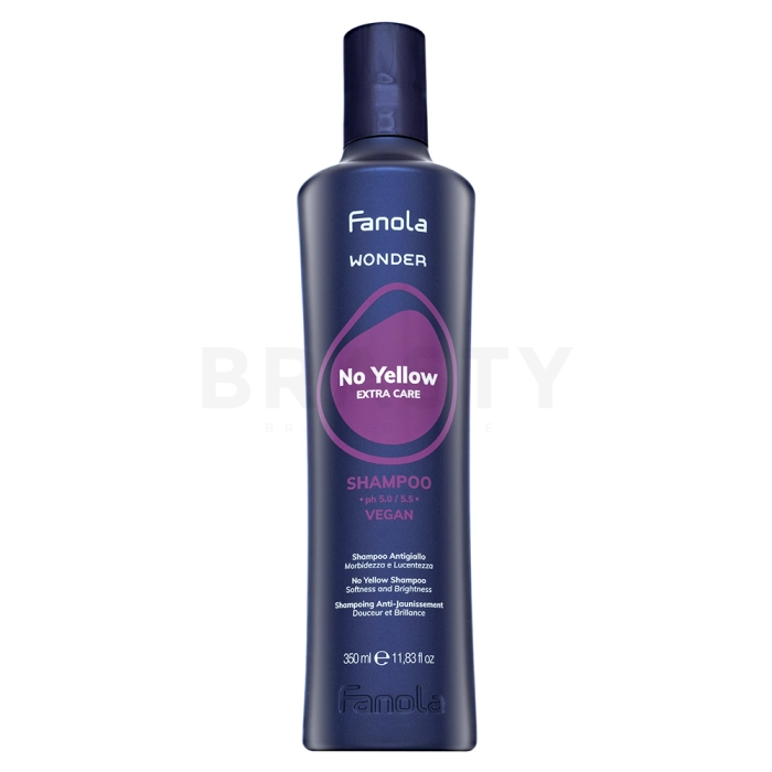 Fanola Wonder No Yellow Extra Care Shampoo shampoo om gele tinten te neutraliseren 350 ml