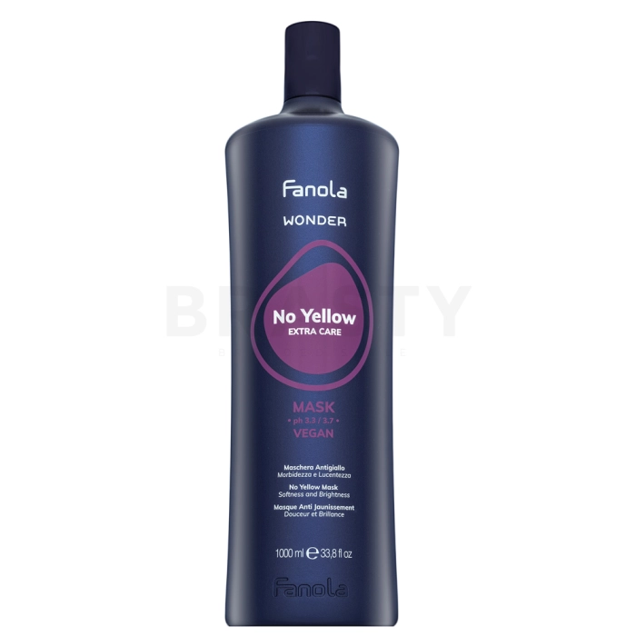 Fanola Wonder No Yellow Extra Care Mask neutralizujúca maska proti žltnutiu odtieňov 1000 ml