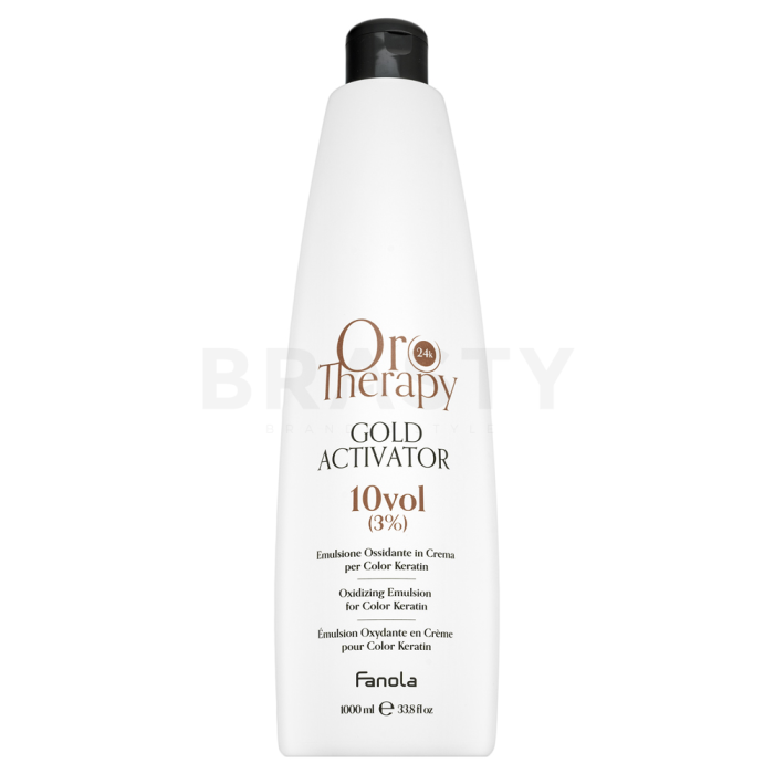 Fanola Oro Therapy 24k Gold Activator Oro Puro fejlesztő emulzió minden hajtípusra 3% 10 Vol. 1000 ml