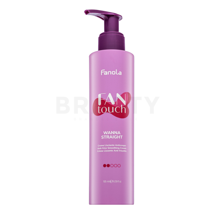 Fanola Fan Touch Wanna Straight Anti-Frizz Smoothing Cream zaglađujuća krema protiv kovrdžanja kose 195 ml