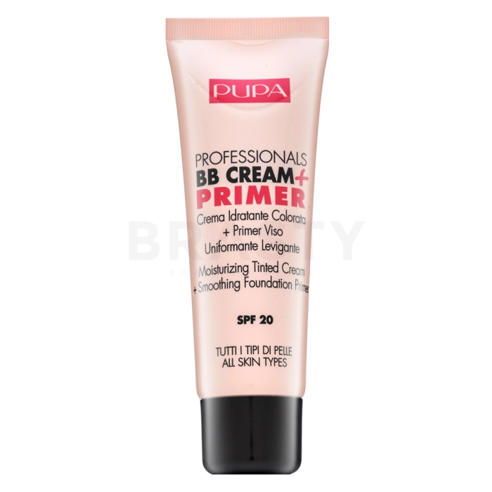Pupa Professionals BB Cream + Primer SPF 20 002 Sand crema BB para unificar el tono de la piel 50 ml