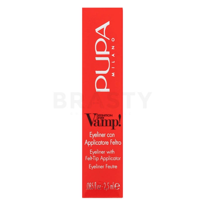 Pupa Vamp! Definition Eyeliner vloeibare eyeliner 100 Black 2,5 ml