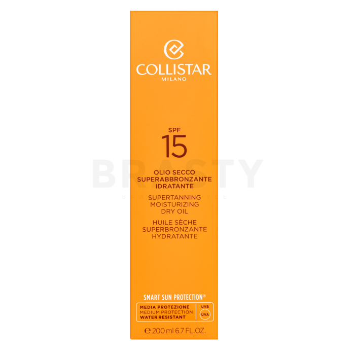 Collistar Supertanning ochranný suchý olej na opalování SPF 15 Mosturizing Dry Oil SPF 15 200 ml