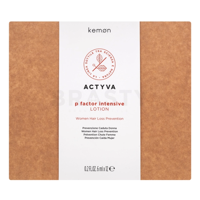 Kemon Actyva P Factor Intensive Lotion Women Hair Loss Prevention bezoplachová péče proti vypadávání vlasů 12 x 6 ml