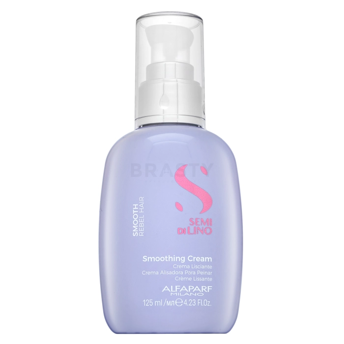 Alfaparf Milano Semi Di Lino Smooth Smoothing Cream uhlazující krém pro hrubé a nepoddajné vlasy 125 ml