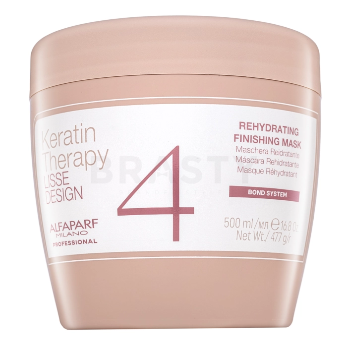 Alfaparf Milano Lisse Design Keratin Therapy Rehydrating Finishing Mask pflegende Haarmaske für trockenes und geschädigtes Haar 500 ml