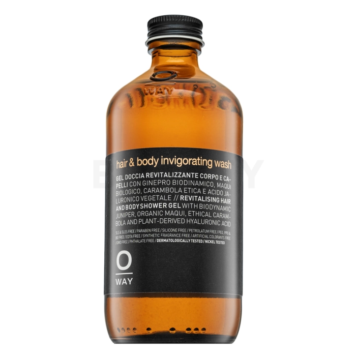 OWAY Hair & Body Invigorating Wash šampón a sprchový gél 2v1 pre revitalizáciu vlasov 240 ml