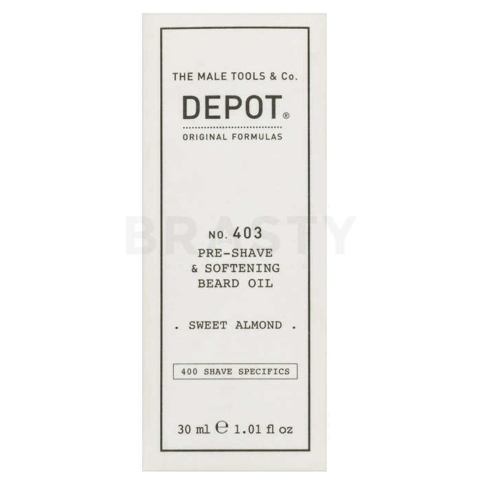 Depot olie No. 403 Pre-Shave Softening Oil Sweet Almond 30 ml