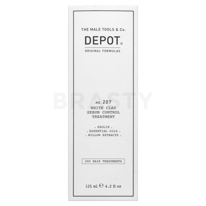 Depot No. 207 White Clay Sebum Control Treatment posilňujúca maska proti podráždeniu pokožky 125 ml