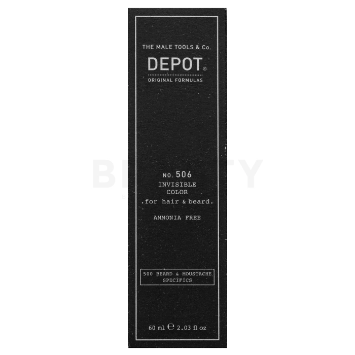Depot No. 506 Invisible Color semi-permanentní barva na vlasy i vousy Graphite 60 ml