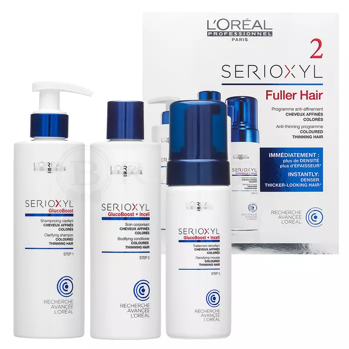 L´Oréal Professionnel Serioxyl Kit for Coloured Thinning Hair dárková sada 125 x 250 x 250 ml