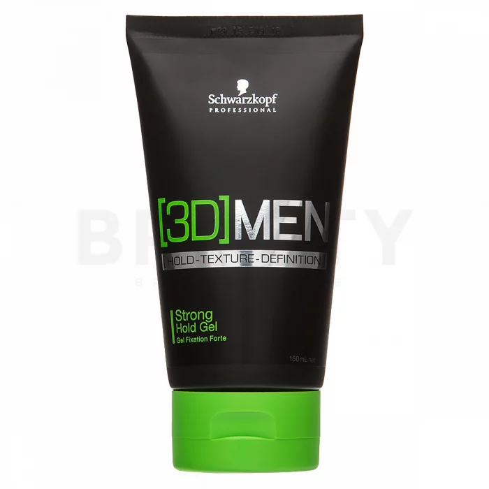 Schwarzkopf Professional 3DMEN Strong Hold Gel gel na vlasy pro extra silnou fixaci 150 ml
