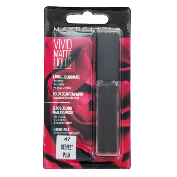 Maybelline Vivid Matte Liquid Lipstick tekući ruž za usne za mat efekt 47 Deepest Plum