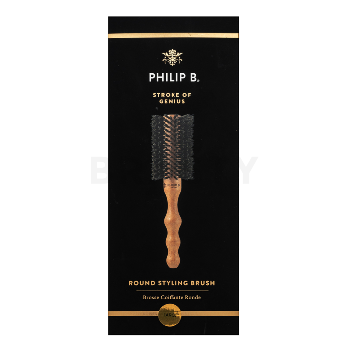 PHILIP B Large Round Hairbrush 65 mm kartáč na vlasy s kančími štětinami