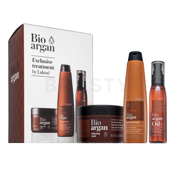 Lakmé K.Therapy Bio Argan Consumer Pack sada pro hebkost a lesk vlasů