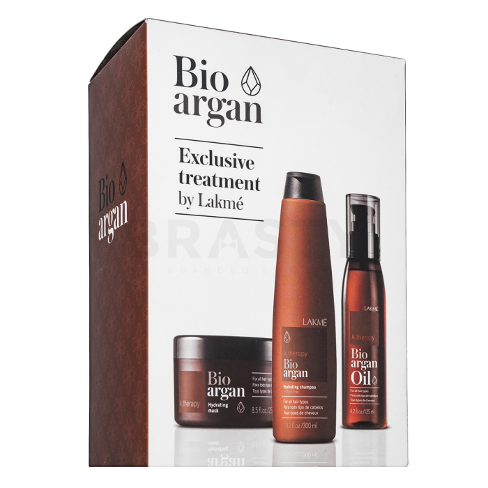 Lakmé K.Therapy Bio Argan Consumer Pack sada pro hebkost a lesk vlasů