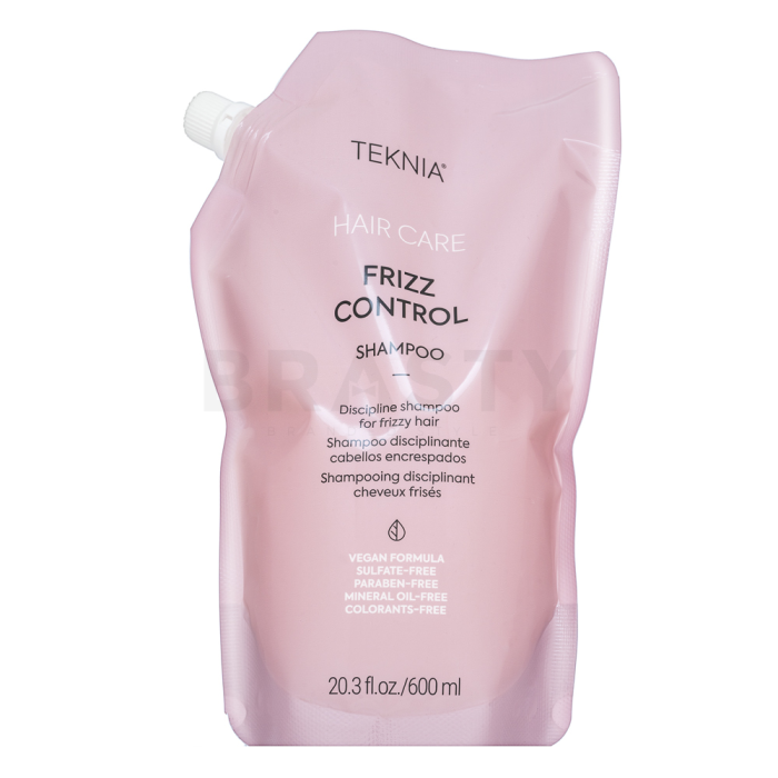 Lakmé Teknia Frizz Control Shampoo uhladzujúci šampón pre hrubé a nepoddajné vlasy Refill 600 ml