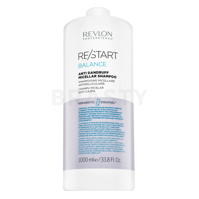 Revlon Professional Restart Balance Anti Dandruff Micellar Shampoo šampon za čišćenje protiv prhuti 1000 ml