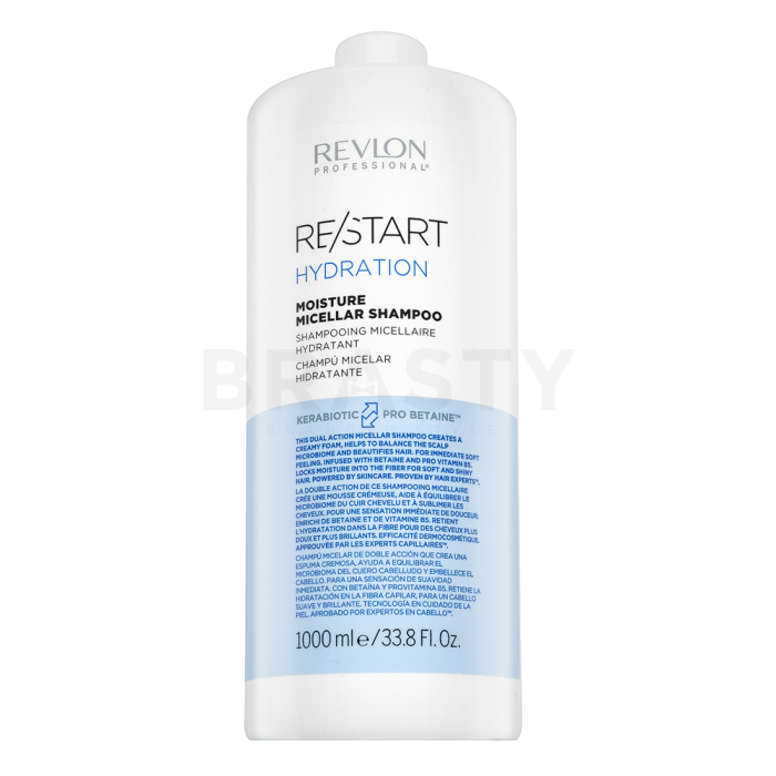 Revlon Professional Restart Hydration Moisture Micellar Shampoo vyživující šampon s hydratačním účinkem 1000 ml