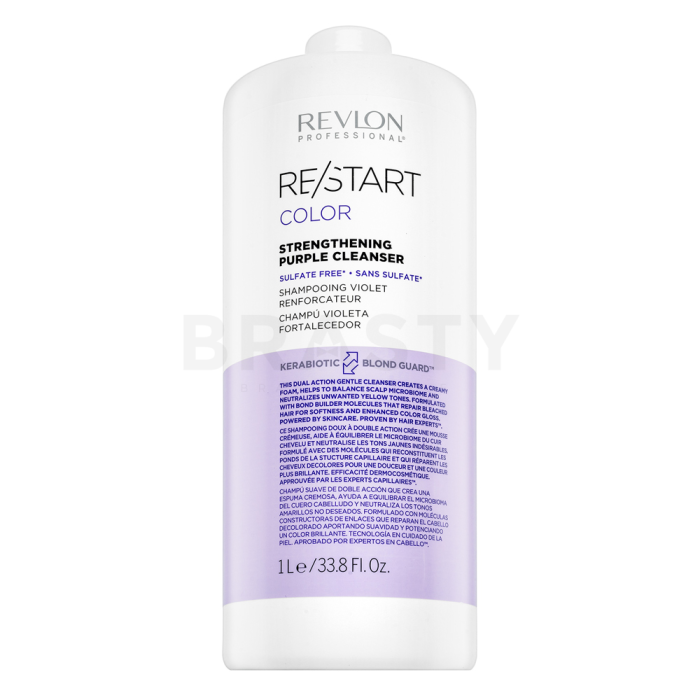 Revlon Professional Restart Color Strengthening Purple Cleanser tónovací šampon pro neutralizaci žlutých tónů 1000 ml