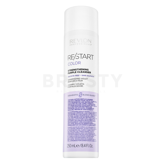 Revlon Professional Restart Color Strengthening Purple Cleanser tónovací šampon pro neutralizaci žlutých tónů 250 ml