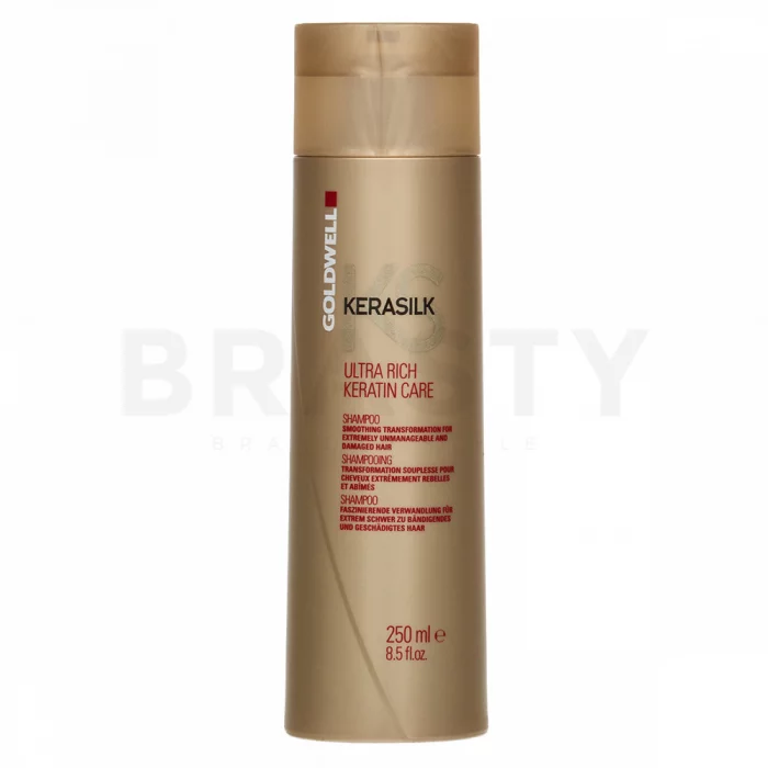 Goldwell Kerasilk Ultra Rich Keratin Care Shampoo šampón pre nepoddajné a poškodené vlasy 250 ml