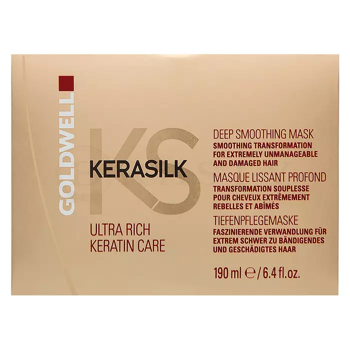 Goldwell Kerasilk Ultra Rich Keratin Care Deep Smoothing Mask vyživující maska na vlasy pro nepoddajné a poškozené vlasy 190 ml