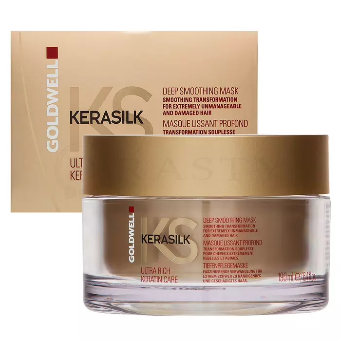 Goldwell Kerasilk Ultra Rich Keratin Care Deep Smoothing Mask vyživující maska na vlasy pro nepoddajné a poškozené vlasy 190 ml