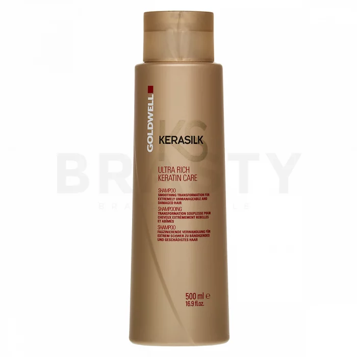 Goldwell Kerasilk Ultra Rich Keratin Care Shampoo šampón pre nepoddajné a poškodené vlasy 500 ml