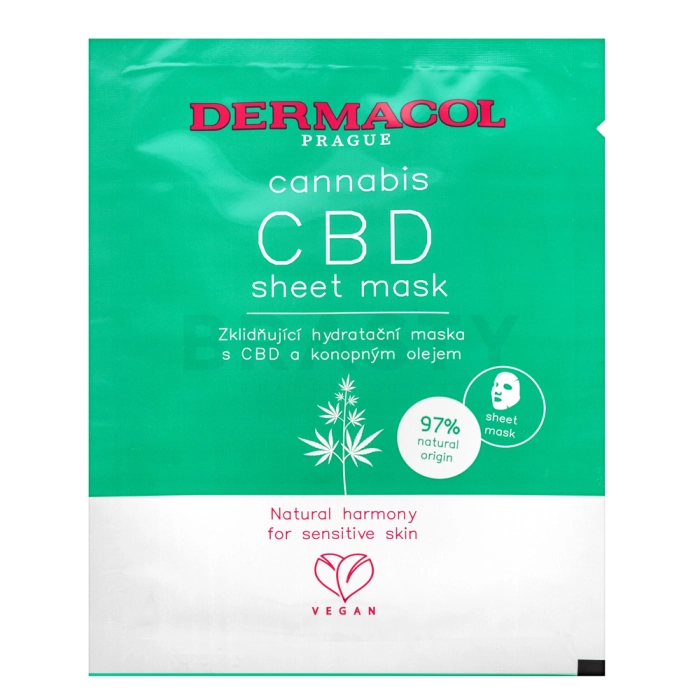 Dermacol Cannabis platnena maska CBD Sheet Mask