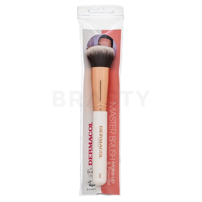 Dermacol Foundation & Powder Brush štětec na make-up a pudr D52 Rose Gold