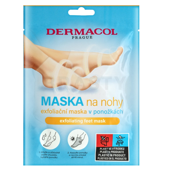 Dermacol Exfoliating maska za piling Feet Mask 2 x 15 ml