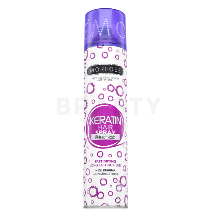 Morfose Hair Spray Perfect Hold lak na vlasy pro silnou fixaci Keratin 250 ml