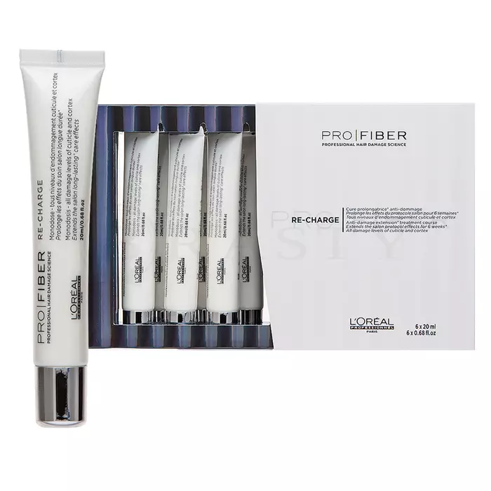 L´Oréal Professionnel Pro Fiber Re-Charge Anti-Damage Extension Treatment serum do włosów zniszczonych 6 x 20 ml