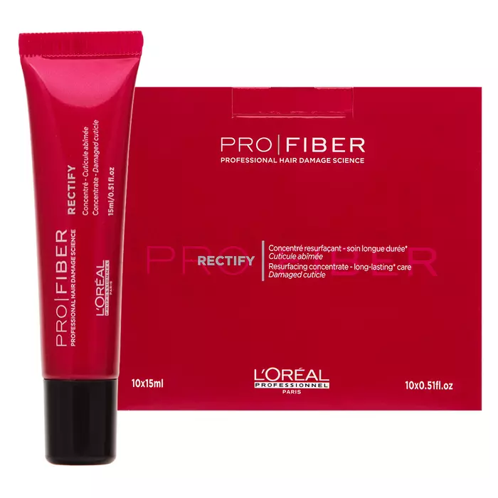 L´Oréal Professionnel Pro Fiber Rectify Resurfacing Concentrate kuracja do włosów zniszczonych 10 x 15 ml