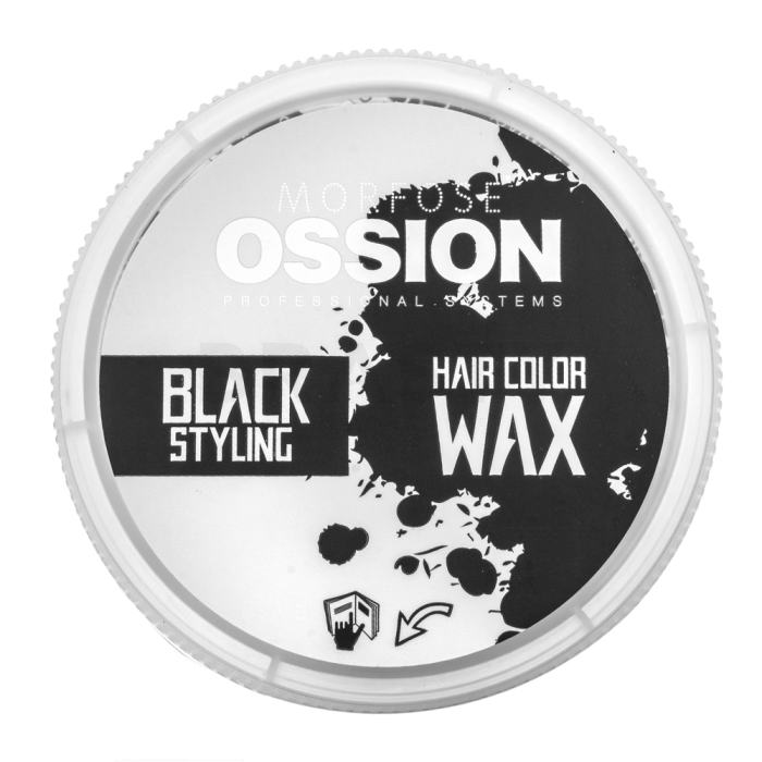 Morfose Hair Color Wax barevný vosk na vlasy Black Styling 100 ml