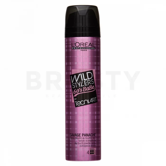 L´Oréal Professionnel Tecni.Art Wild Stylers 60's BaBe Savage Panache Dry Touch Powde lak na vlasy pro silnou fixaci 250 ml