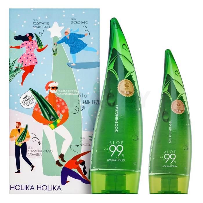 Holika Holika Aloe pleťový gel 99% Set 250 ml + 55 ml