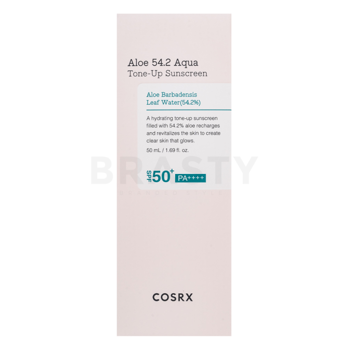 COSRX Aloe 54.2 Aqua fluid protector tonifiant pentru față Tone-up Sunscreen SPF 50+ PA++++ 50 ml