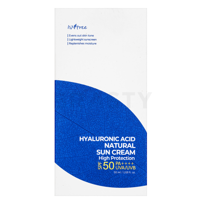 Isntree Hyaluronic Acid zaščita pred soncem Natural Sun Cream SPF50+ PA++++ 50 ml