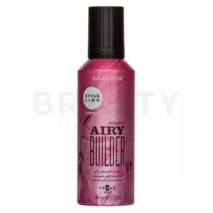 Matrix Style Link Mineral Airy Builder Dry Texture Foam mousse styling gel voor gemiddelde fixatie 176 ml