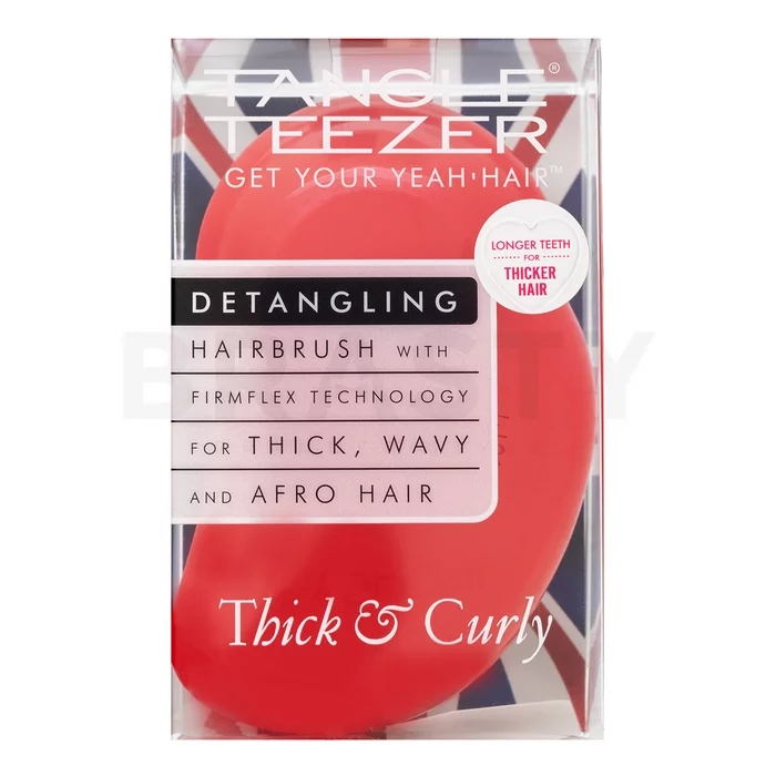 Tangle Teezer Thick & Curly kartáč na vlasy pro vlnité a kudrnaté vlasy Salsa Red