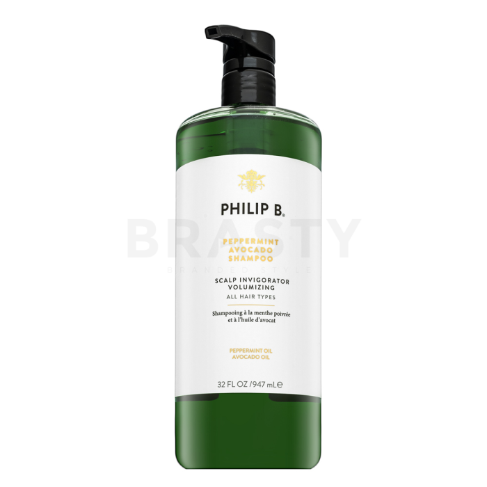 PHILIP B Peppermint & Avocado Volumizing & Clarifying Shampoo versterkende shampoo voor alle haartypes 947 ml