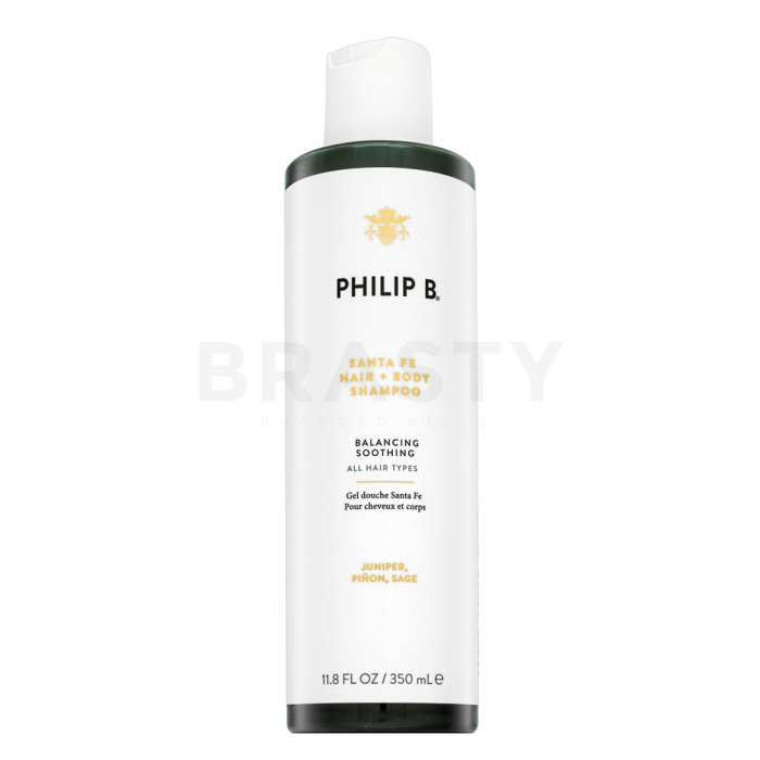 PHILIP B Santa Fe Hair + Body Shampoo šampon a sprchový gel 2v1 s osvěžujícím účinkem 350 ml