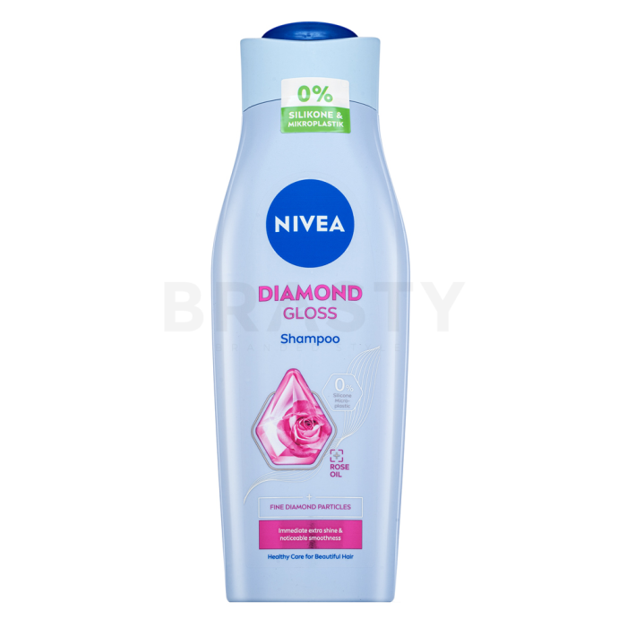 Nivea Diamond Gloss Shampoo erősítő sampon fényes hajért 400 ml