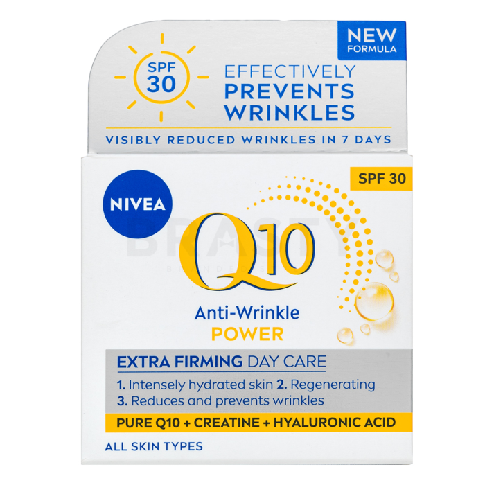Nivea Q10 crema de día reafirmante Anti-wrinkle Power Extra Firming Day Care SPF 30 50 ml