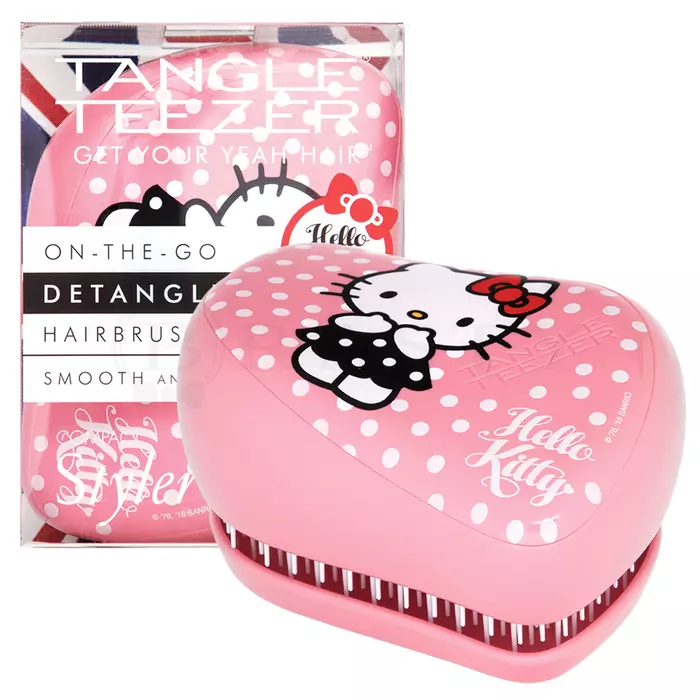 Tangle Teezer Compact Styler kartáč na vlasy Hello Kitty Pink